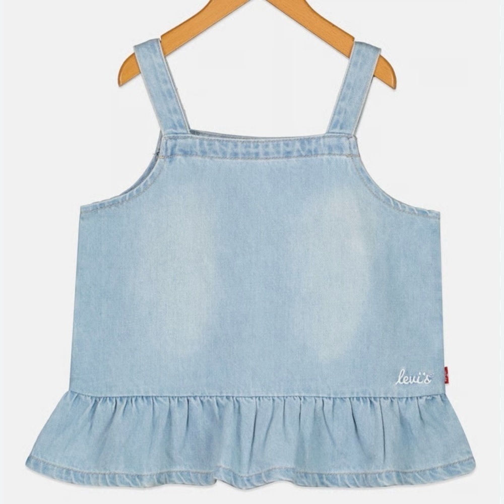Levi's Girls Ruffle -Strap Denim Tank Top